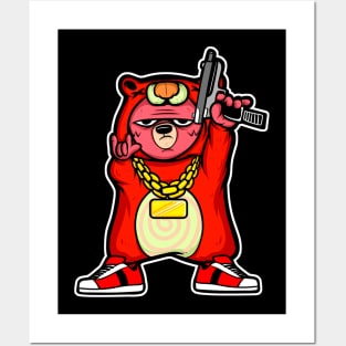 Gangster Bear Posters and Art